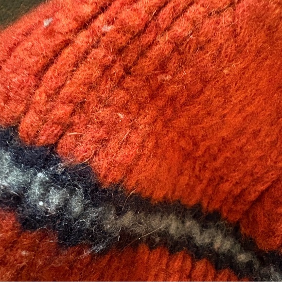 J. Crew Orange and Navy Cozy Knit Beanie - Picture 5 of 6